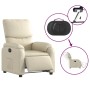 Cream synthetic leather electric recliner. by , Armchairs - Ref: Foro24-3204873, Price: 273,16 €, Discount: %