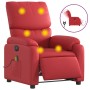 Sillón de masaje reclinable eléctrico de cuero artificial rojo de , Sillones - Ref: Foro24-3204884, Precio: 281,49 €, Descuen...