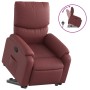 Sillón reclinable elevable cuero artificial rojo tinto de , Sillones - Ref: Foro24-3204890, Precio: 272,29 €, Descuento: %