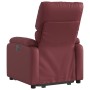 Sillón reclinable elevable cuero artificial rojo tinto de , Sillones - Ref: Foro24-3204890, Precio: 272,29 €, Descuento: %