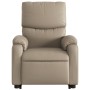 Sillón reclinable elevable cuero artificial color capuchino de , Sillones - Ref: Foro24-3204892, Precio: 290,98 €, Descuento: %