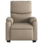 Reclining massage chair with footrest in artificial leather, cappuccino color. by , Armchairs - Ref: Foro24-3204899, Price: 2...