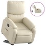 Cream Faux Leather Power Lift Recliner by , Armchairs - Ref: Foro24-3204901, Price: 332,54 €, Discount: %