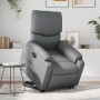 Sillón reclinable elevable eléctrico de cuero sintético gris de , Sillones - Ref: Foro24-3204903, Precio: 331,50 €, Descuento: %