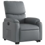 Sillón reclinable elevable eléctrico de cuero sintético gris de , Sillones - Ref: Foro24-3204903, Precio: 331,50 €, Descuento: %