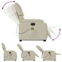 Electric lifting massage chair cream synthetic leather by , Armchairs - Ref: Foro24-3204908, Price: 323,07 €, Discount: %