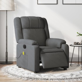 Sillón reclinable de masaje eléctrico tela gris oscuro de , Sillones - Ref: Foro24-3205191, Precio: 280,99 €, Descuento: %