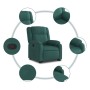 Sillón reclinable elevable tela verde oscuro de , Sillones - Ref: Foro24-3205208, Precio: 274,97 €, Descuento: %