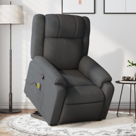 Silla de masaje reclinable de pie de tela gris oscuro de , Sillones - Ref: Foro24-3205215, Precio: 297,99 €, Descuento: %