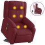 Sillón reclinable de masaje elevable tela rojo tinto de , Sillones - Ref: Foro24-3205217, Precio: 296,92 €, Descuento: %