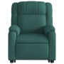 Silla de masaje reclinable de pie de tela verde oscura de , Sillones - Ref: Foro24-3205220, Precio: 296,92 €, Descuento: %