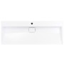 Lavabo 120x46x11 cm resina mineral/mármol blanco de vidaXL, Lavabos - Ref: Foro24-144067, Precio: 269,58 €, Descuento: %