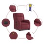 Sillón de masaje eléctrico reclinable elevable tela rojo tinto de , Sillones - Ref: Foro24-3205241, Precio: 336,84 €, Descuen...