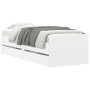 Estructura de cama con cajones blanco 90x200 cm de , Camas y somieres - Ref: Foro24-3207343, Precio: 183,81 €, Descuento: %