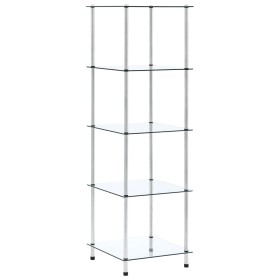 3-level shelf made of transparent tempered glass, 40x40x67 cm by vidaXL, Bookcases and shelves - Ref: Foro24-249506, Price: 6...