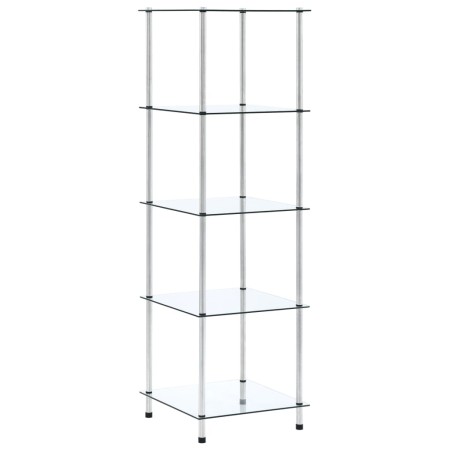 3-level shelf made of transparent tempered glass, 40x40x67 cm by vidaXL, Bookcases and shelves - Ref: Foro24-249506, Price: 6...