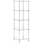 3-level shelf made of transparent tempered glass, 40x40x67 cm by vidaXL, Bookcases and shelves - Ref: Foro24-249506, Price: 6...