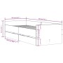 Estructura de cama con cajones gris Sonoma 100x200 cm de , Camas y somieres - Ref: Foro24-3207341, Precio: 188,99 €, Descuent...