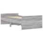 Estructura de cama con cajones gris Sonoma 90x190 cm de , Camas y somieres - Ref: Foro24-3207383, Precio: 165,12 €, Descuento: %