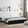 Estructura cama con cajones madera ingeniería negra 200x200 cm de , Camas y somieres - Ref: Foro24-3207246, Precio: 210,18 €,...