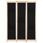 Divider screen 3 black fabric panels 120x170x4 cm by vidaXL, Room dividers - Ref: Foro24-248183, Price: 55,67 €, Discount: %