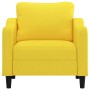 Sillón de tela amarillo claro 60 cm de , Sofás - Ref: Foro24-359348, Precio: 167,83 €, Descuento: %