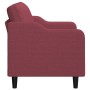 Two-seater red wine fabric sofa, 120 cm by , Sofas - Ref: Foro24-359357, Price: 234,99 €, Discount: %