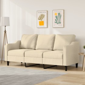 3-seater cream fabric sofa, 180 cm by , Sofas - Ref: Foro24-359369, Price: 310,12 €, Discount: %