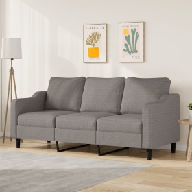 3-seater taupe gray fabric sofa, 180 cm by , Sofas - Ref: Foro24-359374, Price: 309,99 €, Discount: %