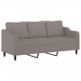 Sofá de 3 plazas de tela gris taupe 180 cm de , Sofás - Ref: Foro24-359374, Precio: 310,91 €, Descuento: %