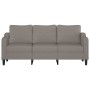 Sofá de 3 plazas de tela gris taupe 180 cm de , Sofás - Ref: Foro24-359374, Precio: 310,91 €, Descuento: %