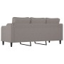 Sofá de 3 plazas de tela gris taupe 180 cm de , Sofás - Ref: Foro24-359374, Precio: 310,91 €, Descuento: %