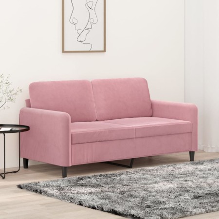 Sofá de 2 plazas terciopelo rosa 140 cm de , Sofás - Ref: Foro24-359445, Precio: 242,99 €, Descuento: %