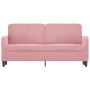 2-Sitzer-Sofa aus rosafarbenem Samt, 140 cm von , Sofas - Ref: Foro24-359445, Preis: 242,45 €, Rabatt: %