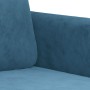 2-Sitzer-Sofa aus blauem Samt, 140 cm von , Sofas - Ref: Foro24-359451, Preis: 242,45 €, Rabatt: %