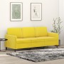 Sofá de 3 plazas terciopelo amarillo 180 cm de , Sofás - Ref: Foro24-359458, Precio: 299,29 €, Descuento: %