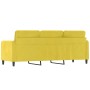 Sofá de 3 plazas terciopelo amarillo 180 cm de , Sofás - Ref: Foro24-359458, Precio: 299,29 €, Descuento: %