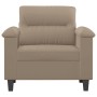 Taupe gray microfiber fabric armchair 60 cm by , Sofas - Ref: Foro24-359549, Price: 194,99 €, Discount: %