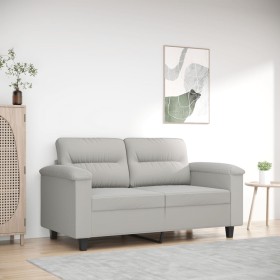 Light gray 2-seater microfiber fabric sofa, 120 cm by , Sofas - Ref: Foro24-359556, Price: 248,46 €, Discount: %