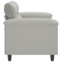 Light gray 2-seater microfiber fabric sofa, 120 cm by , Sofas - Ref: Foro24-359556, Price: 244,99 €, Discount: %