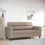 Two-seater taupe gray microfiber fabric sofa, 140 cm by , Sofas - Ref: Foro24-359561, Price: 255,99 €, Discount: %