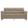 Two-seater taupe gray microfiber fabric sofa, 140 cm by , Sofas - Ref: Foro24-359561, Price: 255,99 €, Discount: %