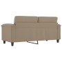 Two-seater taupe gray microfiber fabric sofa, 140 cm by , Sofas - Ref: Foro24-359561, Price: 268,77 €, Discount: %