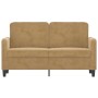 2-Sitzer-Sofa aus braunem Samt 120 cm von , Sofas - Ref: Foro24-359439, Preis: 232,99 €, Rabatt: %