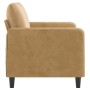 2-seater brown velvet sofa 120 cm by , Sofas - Ref: Foro24-359439, Price: 232,36 €, Discount: %