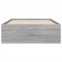 Cama con cajones madera ingeniería gris Sonoma 100x200 cm de , Camas y somieres - Ref: Foro24-3207292, Precio: 149,94 €, Desc...