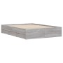 Cama con cajones madera ingeniería gris Sonoma 120x190 cm de , Camas y somieres - Ref: Foro24-3207320, Precio: 184,46 €, Desc...