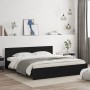 Estructura de cama con cabecero negra 160x200 cm de , Camas y somieres - Ref: Foro24-3207470, Precio: 193,59 €, Descuento: %