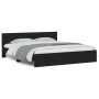 Estructura de cama con cabecero negra 160x200 cm de , Camas y somieres - Ref: Foro24-3207470, Precio: 193,59 €, Descuento: %