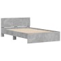 Betongrauer Bettrahmen mit Kopfteil 120x190 cm von , Betten und Lattenroste - Ref: Foro24-3207514, Preis: 161,47 €, Rabatt: %